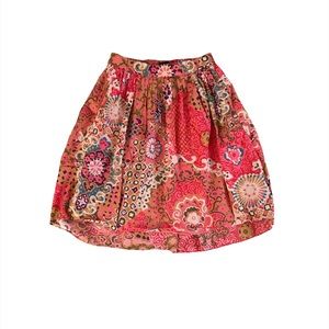 J Crew Paisley Cotton Skirt